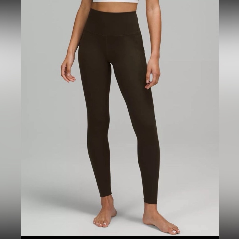 NWT Lululemon Align High-Rise 28" Olive Green Pant with Pockets 14